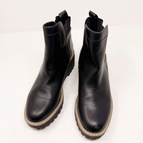 Dolce Vita Rielle Wedge Slip On Boots Black Size 9.5 - Picture 3 of 7